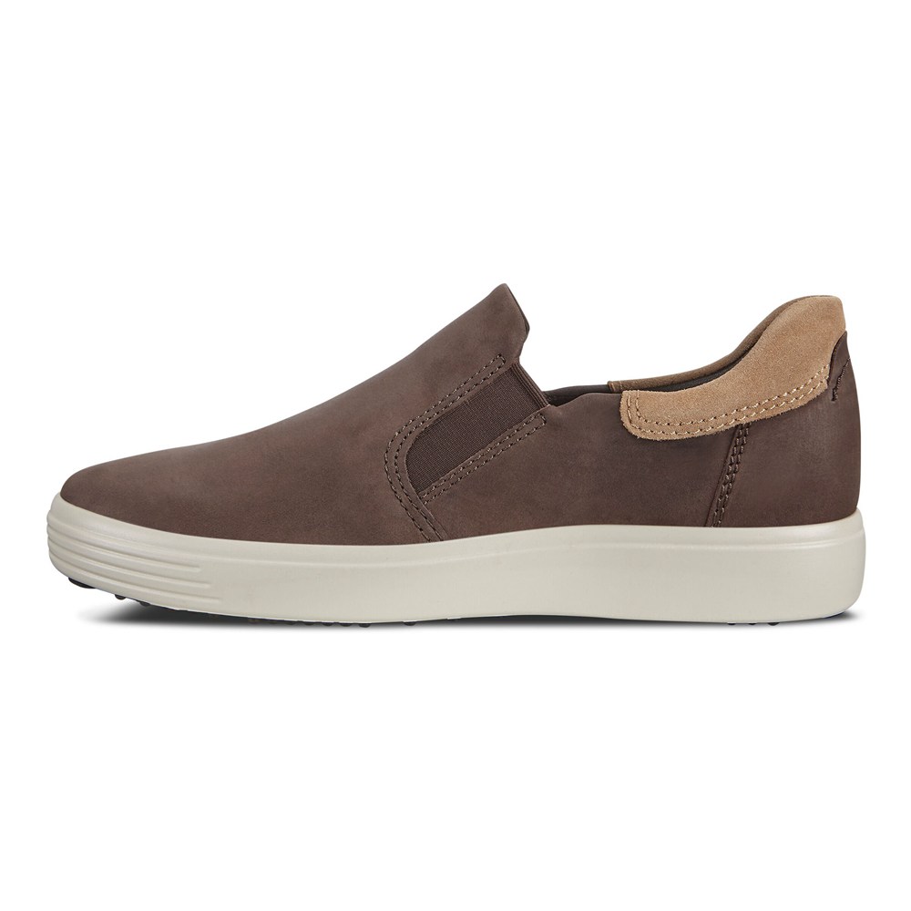 Slip On Hombre - ECCO Soft 7 Sneakerss - Marrom - JNH073965